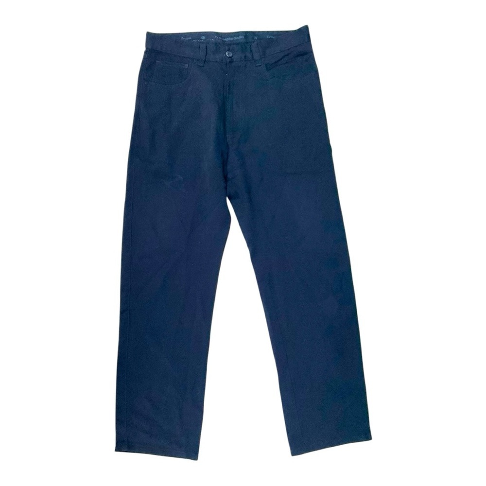 Ermenegildo Zenga Men’s Black Cotton Pants Size 34